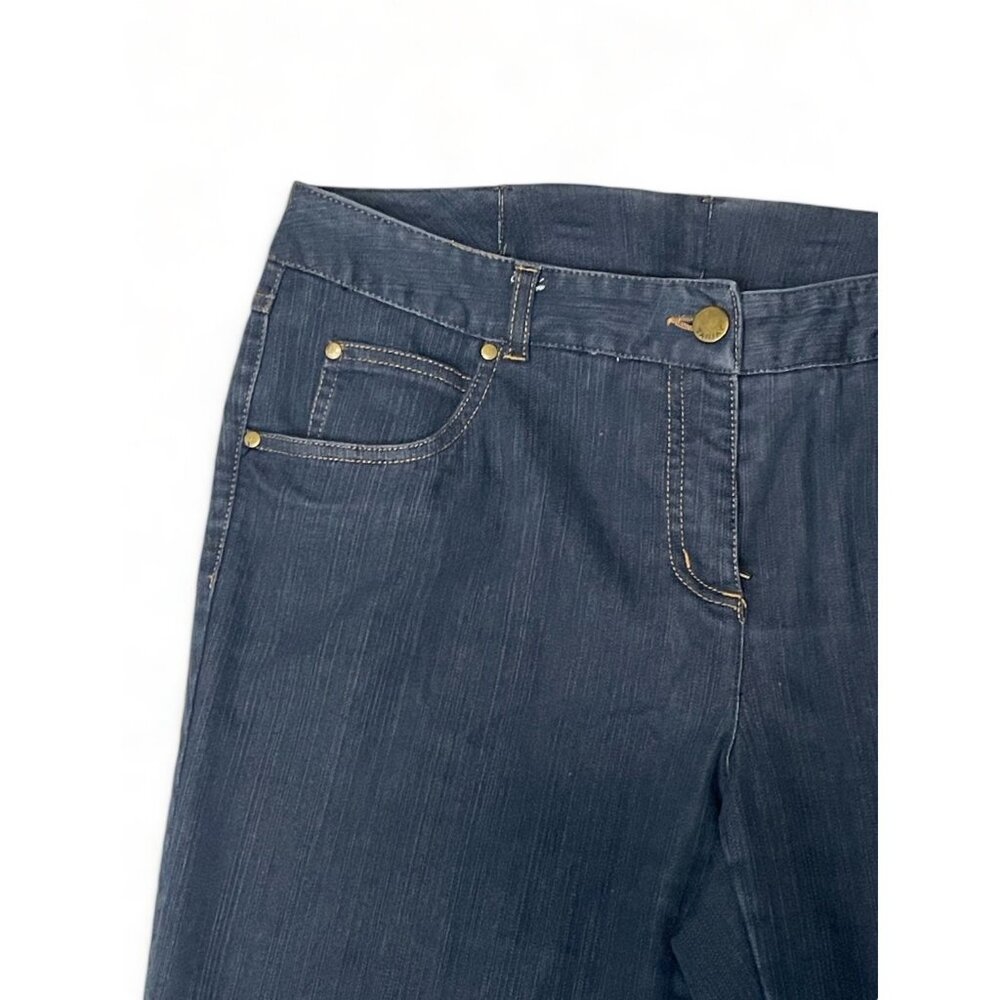 TanJay Women's Petites Dark Wash Denim Bootcut Jeans, Size 10P - Picture 4 of 16